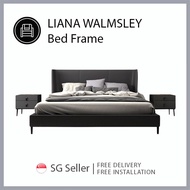 LIANA WALMSLEY King Queen Size Leather Bed Frame