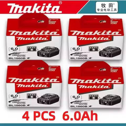 Makita 100% original 18V battery, replaceable Makita BL1850B BL1860B, 18V 3A charger 18650 rechargea