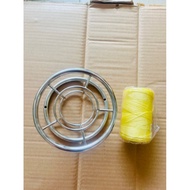 Combo D15 stainless steel reel + 0.9mm China parachute rope for flying 1m7 reverse kite kite reel [N