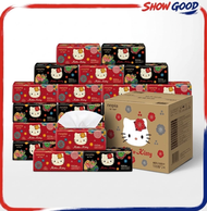 (原箱24包 Hello Kitty)Nepia妮飄 x Hello Kitty 黑白包裝3層 袋裝面紙 100%原生木漿  <黑白色隨機發送>