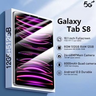 Tab S8 Tablet PC Asli Baru Android RAM12GB ROM 512GB Wifi 4G 5G D