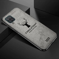 Samsung A12 - Casing Case Softcase Silikon DEER Canvas Denim