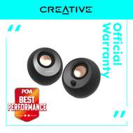 CREATIVE - Pebble V3 黑色 榮獲PCM “Best Performance” 支持藍牙®5.0的簡約 2.0 USB-C桌面音箱