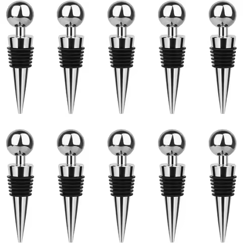 1/5/12pcs Wine Stopper Bottle Stopper Wine Saver Reusable Silicone Vacuum Wine Bottle Corks Bar Holi