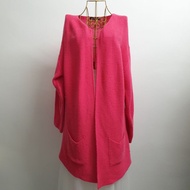 Knitwear cardigan labuh cantik murah