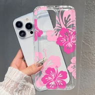 1pc Flower Print Protective Phone Case Compatible With IPhone11 12 13 14 15 Pro Max/13promax Xr Xs16