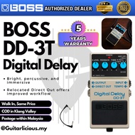 BOSS Digital Delay (DD-3T) Guitar Pedal Effect with patch cable set ( DD3T / DD 3T / DD3 )