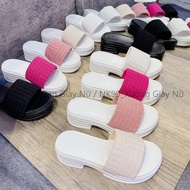 Women's Fashion Square Heel Sandals with Soft Velvet Straps, PU Sole H311 Soft, Smooth, Lightweight 