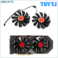 TDYTJ 2pcs/set FDC10U12S9-C CF1010U12S 95mm RX580 RX590 GME GPU Video Card Cooler fan For XFX RX 590