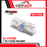 SHUTTLE LAB Fuse Holder 60A Gold Plated FuseHolder Car Audio Amplifier Fuse Holder 60A Power Amp Fus
