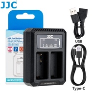 JJC USB Dual Battery Charger for DMW-BLC12 Battery of Panasonic Camera DC-G95 DMC-G85 DMC-GX8 DC-FZ1