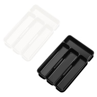 [xdnblun] Silverware Organizer Cutlery Container 4 Compartment, Cutlery Tray, Utensil Organizer