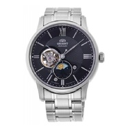 [Powermatic] Orient RA-AS0008 RA-AS0008B10B Sun and Moon Open Heart Automatic Stainless Steel Men Watch