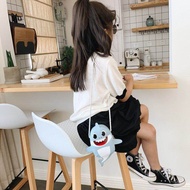 Mini Cartoon Baby Shark Bag for Kids Daddy Mommy Shark Sling bag Coin Purses Pouches Waterproof PU Leather Shoulder bag for Kids Boys Girls Cute Bags Birthday Gift for Children