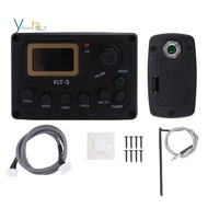 4 Band EQ Equalizer -3 Acoustic Guitar  EQ Preamp with Digital Tuner Guitar Pickup