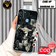 SAMSUNG A11 Case - SAMSUNG M11 Motif Casing (COLAB) - Premium Fourside Softcase - TransparentBENING 