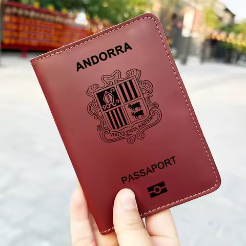 Handmade The Principality of Andorra passport holder Personalized Andorra Men Vintage Passport Holde