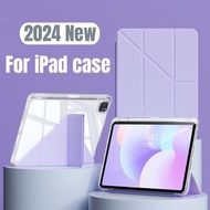 For ipad 10th Gen case 2022 pro 11 case 2021 9th/8/7 gen Air 5 4 6th 5th 4th Mini 6 with Pencil Holder Cover