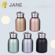 JANE Stainless Steel Water Bottle, Portable Solid Color Slim Insulated Thermal Water Bottle, Creative Gift Sports Durable Leak Proof Hot Cold Water Bottle