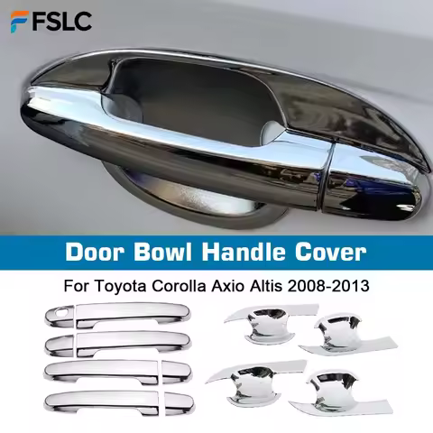 Door Handle Cover Bowl For Toyota Corolla Axio Altis 2008 2009 2011 2012 2013 Chrome Trim Styling Ac