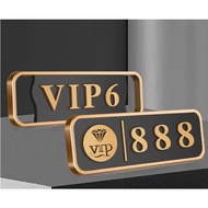 【JiuJiu】Customize VIP Room Signs Acrylic Company Enterprise Hotel VIP Hall Signage VIP Room Signage