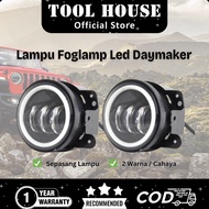 Tool House Shop Guarantee 1 Year Pair of 4 inch Daymaker LED Foglamp Lights 3 Full Ring Lenses 2 Col