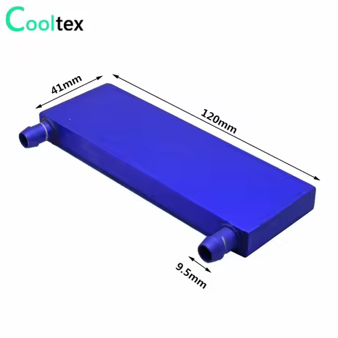 120x41x12mm Aluminum Water cooled block for Computer industrial frequency converter driveswater cool