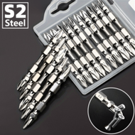 10pcs/1pc Carbon Steel Double-Ended Screwdriver Bits, Magnetic Electric Drill Screwdriver Bits, Elec