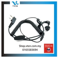 Ptt handfree PTT对讲机耳机 K port Durable Ear hook Earpiece MIC with PTT earphone Kenwood BAOFENG UV-5R