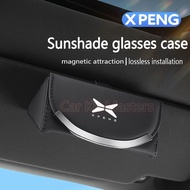 ＸPENG G3 G6 G9 X9 Car glasses case car sun visor magnetic sunglasses clip car storage leather glasse