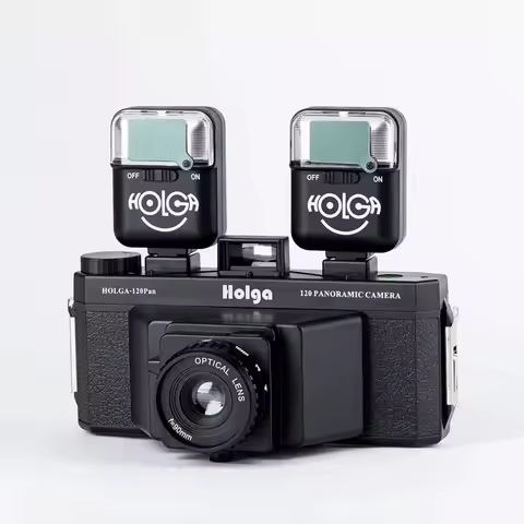 HOLGA 120 Pan Panorama Retro Camera Optional flash Lomo Widescreen Medium Format 6x12 Panoramic Came