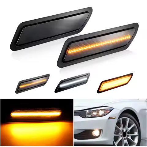 2PCS for BMW F30 F31 3-Series 320i 320ix 328d 328dx 328i 2012-2015 Front Bumper Signal Reflector Lam