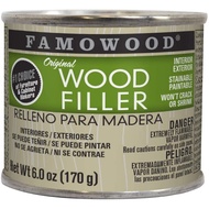 FAMOWOOD Wood Filler - Made in USA - Wood Putty - Colours from White to Walnut