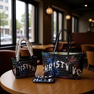 Christy ng Limited Graffiti Portable Tote Bag Shaping Bag Hand Bag Child-Mother Bag Same Style Caila