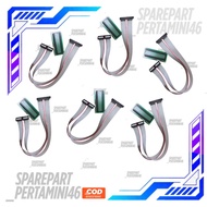 6 pcs Set of Lcd & Lcd Cpu Pom Mini Digital Connection Cables Cable Length 40 Cm