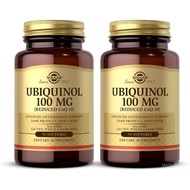 Solgar Ubiquinol 100 mg (Reduced CoQ-10)-50 Softgels Pack of 2-Advanced Antioxidant Supplement-Non-G