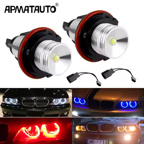2pc LED Angel Eye Halo Ring Marker Light Bulb For BMW E39 E53 E60 E61 E63 E65 E66 E83 E87 X5 6312694
