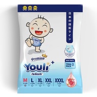 【แพ็คทดลอง】YOULI แพมเพิส ผ้าอ้อมแบบกางเกง ผ้าอ้อมเด็กสำเร็จรูป BabyPants Premium แพมเพิสเด็ก M-XXXXL