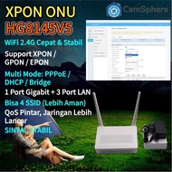 HIJAU Huawei HG8145V5 ONT Router XPON GPON/EPON 2.4G WiFi Modem Fiber Optic Port Greenbiru + Adapter