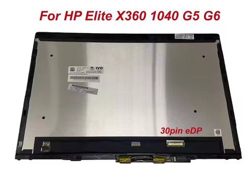 14 Inch LCD Touch Screen For HP EliteBook X360 1040 G5 G6 Replacement Assembly With Frame L42962-001