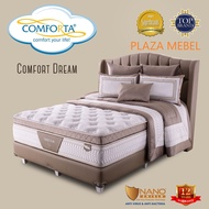 SET BED Kasur Matras COMFORT DREAM Comforta Spring Bed 160 - 200 LATEX (KHUSUS AREA MAKASSAR)