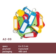 GANTUNGAN KEYCHAIN + KEYRING LABEL AZ-09