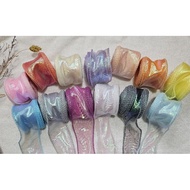 About 4cm Symphony Fishtail Yarn Ribbon · Gauze 13 Colors