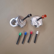 ALUMINUM TRAIL TANK CAP PLUS CNC AIR HOSE UNIVERSAL KLX CRF TRAIL TANK CAP/