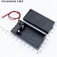 [2 Pieces]- Battery Box, 1x9V Battery Tray On-Off Switch Cover TechZone Viet