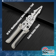 TUOSEN-100128® imported TAIWAN Professional 10 IN 1- Multifunctional Wire Stripper Tool / Cable Cutt