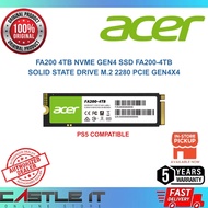 Acer FA200 4TB NVME GEN4 SSD FA200-4TB PS5 Compatible Solid State Drive M.2 2280 PCIE GEN4X4