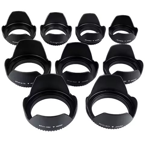 49mm 52mm 55mm 58mm 62mm 67mm 72mm 77mm Screwed Flower Petal LENS HOOD for canon nikon Sony camera l