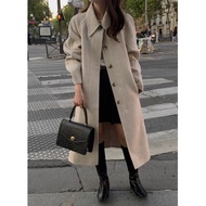 [7156] Long Coat With Front Buttons