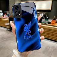 Liverpool FC 04 design Tempered Glass Phone Case Cover For POCO F3 F4 F5 M5 M6 4G X3 X4 GT X5 X6 X7 